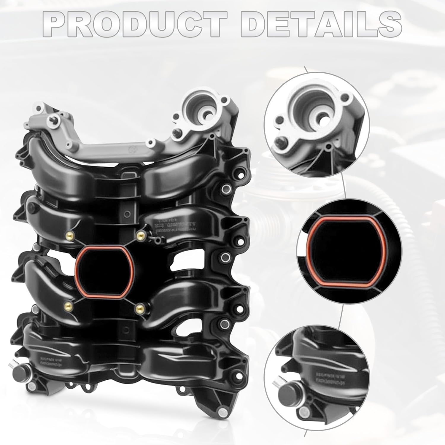 615-178 4.6L Intake Manifold w/Gasket Thermostat O-Rings for 1996-2000 Ford Crown Victoria for 1996-1998 Ford Mustang for 1996-1997 Thunderbird for 1996-2000 Lincoln Town Car for Mercury