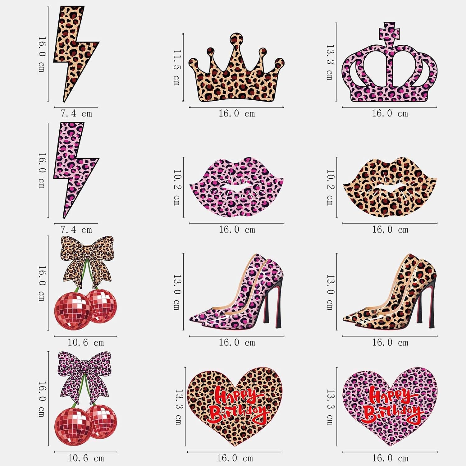 Cheetah Print Birthday Party Decorations for Girls, 24pcs Party Streamers image 3
