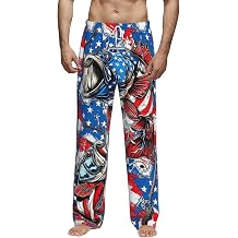 Mens Pajama Bottoms Mens Pajama Pants Lightweight Soft Long Lounge Sleepwear Pjs Bottoms with Pockets Drawstring