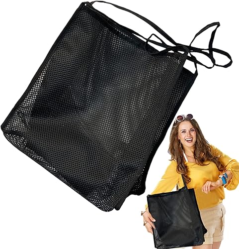 Miniatura 5 de Bolsa de playa Bolsas de playa plegables con asas - Bolsa de piscina de gran capacidad para nadar bolsa de malla para juguetes de playa Bolsa de