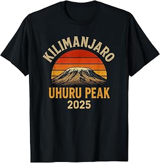 Uhuru Peak Climbing Kilimanjaro Tanzania 2025 Souvenir T-Shirt