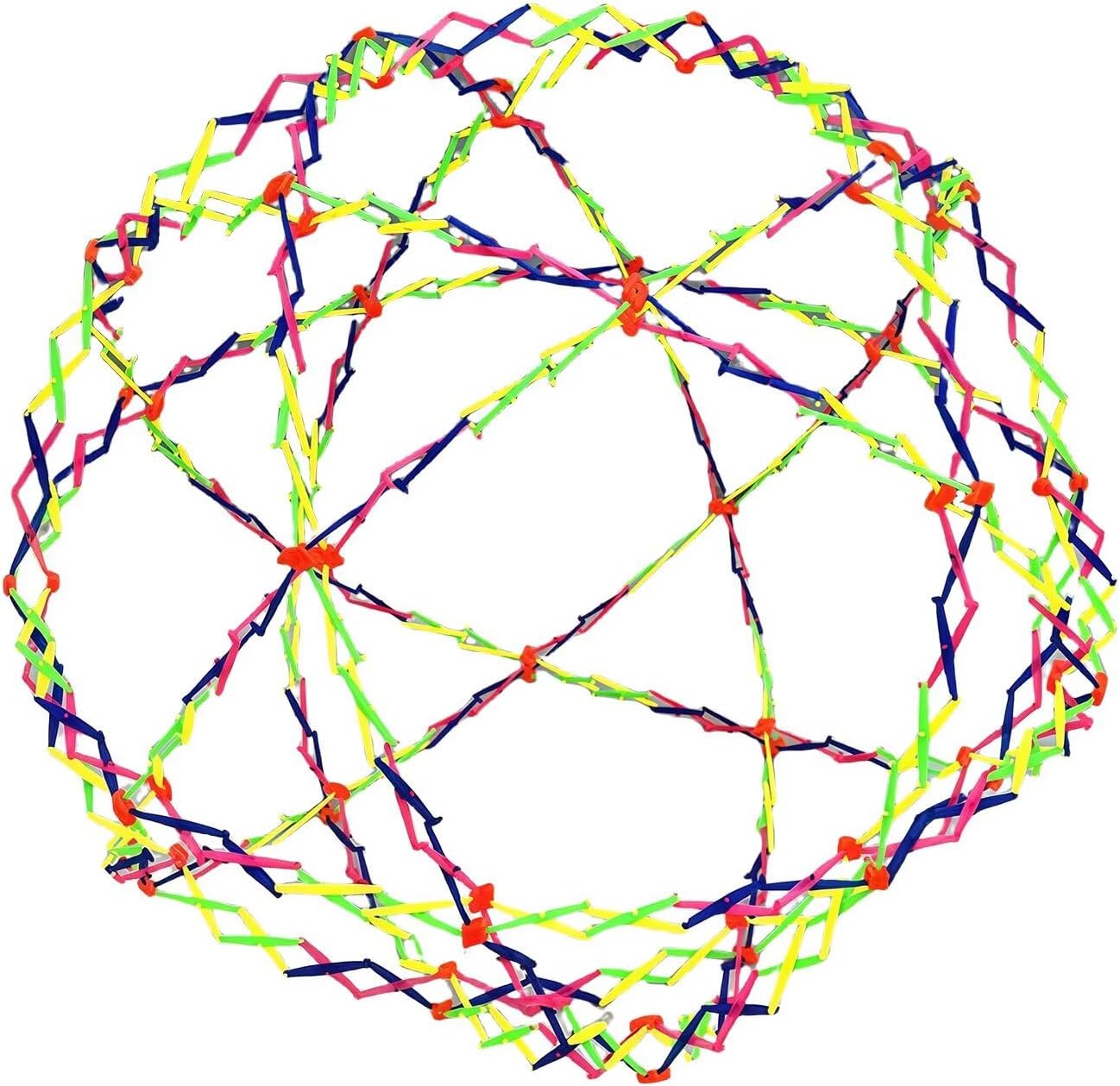 Large Plastic Toy, Novelty Rainbow Expandable Ball (11.8" to 39.4"), Breathing Sensory Stretching Elasticity Toy Designed Specifically for Boy and Girl