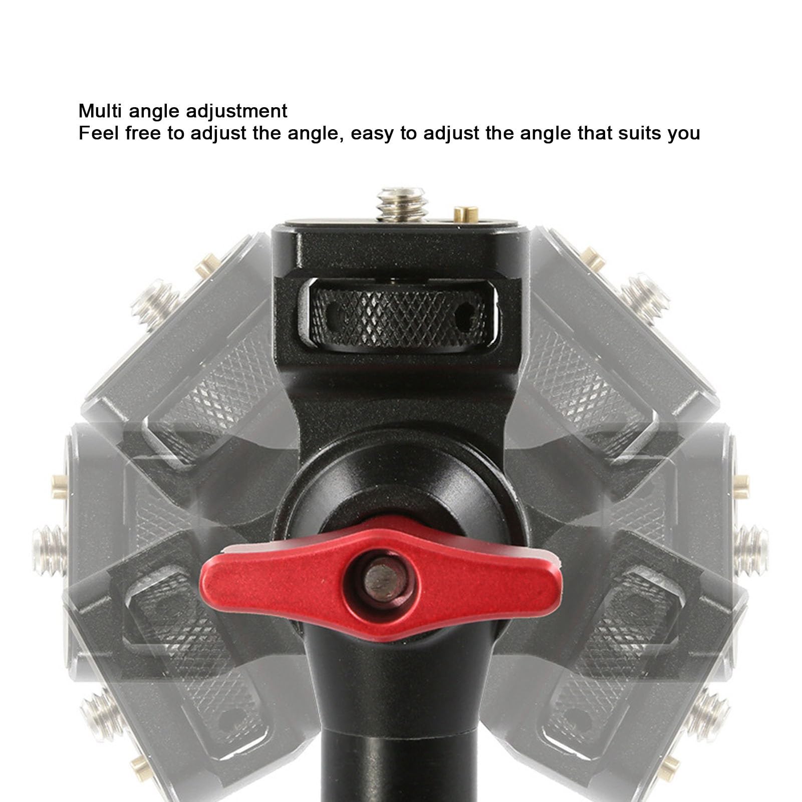 Goshyda Brazo Articulado con Abrazadera C con Cabeza Esférica de 360°, Soporte de Escritorio para Montaje en Cámara Superior, Brazo Mágico Desmontable Ajustable de 3 Secciones con