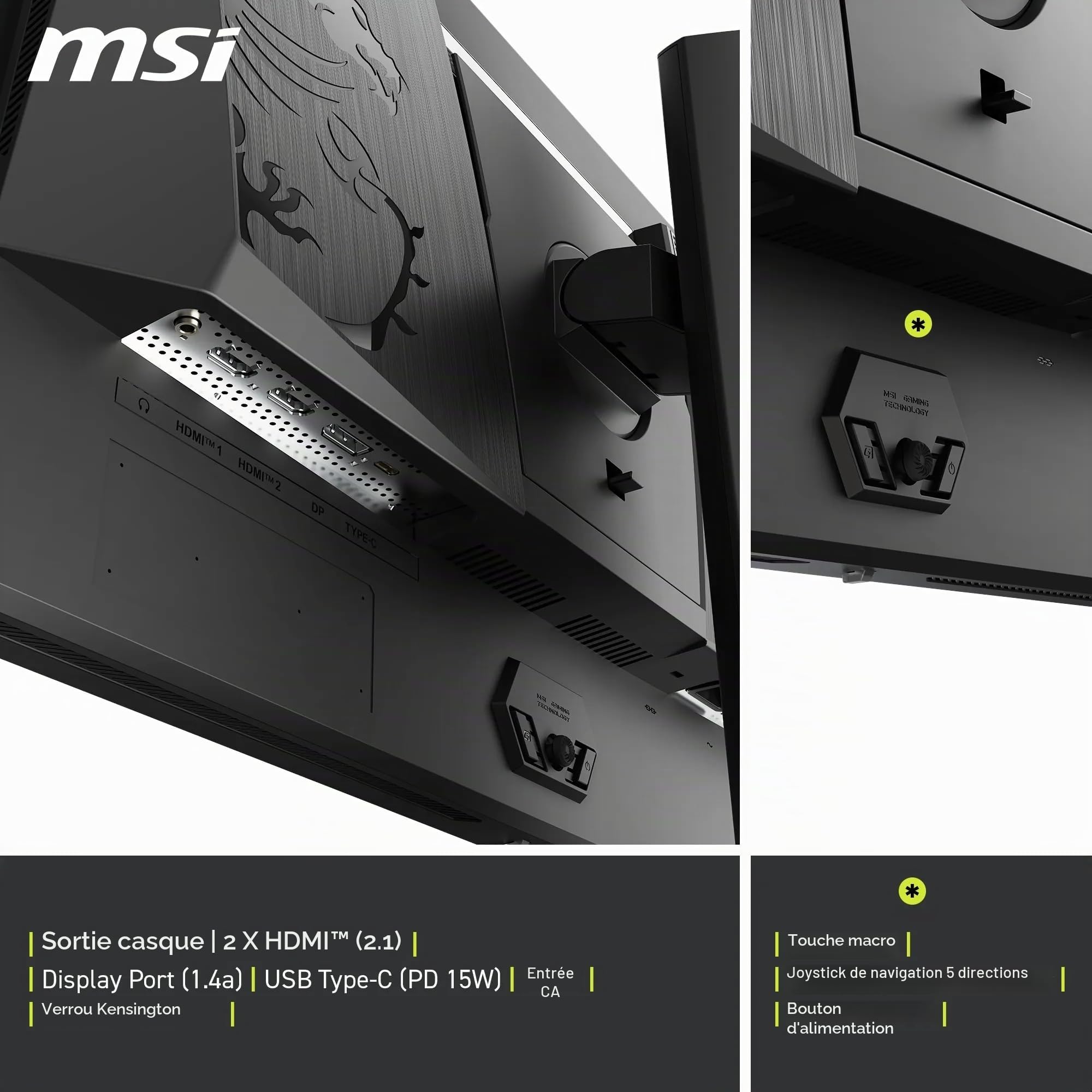 MSI MAG 272QP QD-OLED X24 écran Gaming 26,5" WQHD