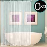 Clear Shower Curtain Liner 72x72 inch - PEVA 8 Gauge Light Weight, Waterproof with Rust- Resistant Grommets Holes (72x72 inch)