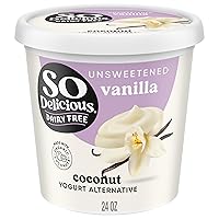 Vista 1 de So Delicious Alternativa de Yogur de Leche de Coco Sin Lácteos, Sin Endulzar, Vainilla, Vegano, Sin Gluten, Sin OGM, Alternativa Cremosa de Yogur a