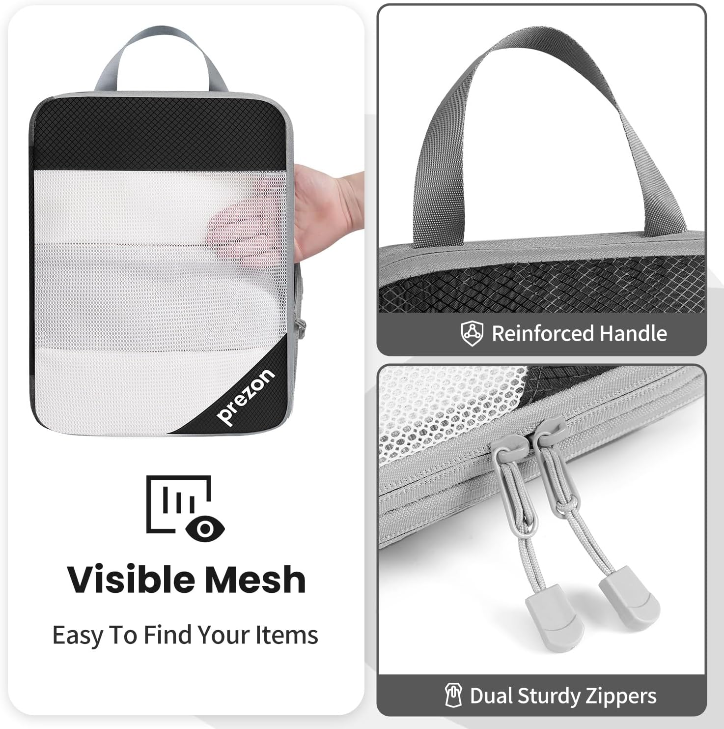 8 Set/6 Set/4 Set Compression Packing Cubes for Travel, Lightweight Vacation Travel Essentials, Travel Accessories for Suitcase Organizer Bags Set, Durable Luggage Organizer - Image 4