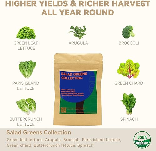 Miniatura 2 de inbloom Kit de vainas de semillas verdes para sistema de cultivo hidropónico, 12 cápsulas (más de 350 semillas con lechuga American FastParis