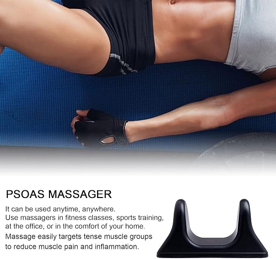 Psoas Release Massage Tool Psoas Muscle Massager Hip Massager Psoas Muscle Release and Deep Tissue Massage Tool for Back of Thigh, Thigh, Back, Calf 280x140x134 Mm