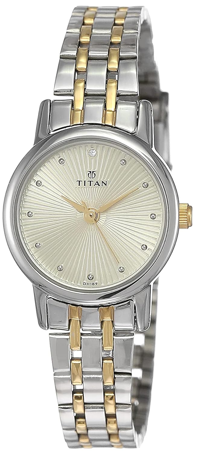 Titan Karishma Revive Analog Champagne Dial Women’s Watch 2593BM01/NN2593BM01/NP2593BM01