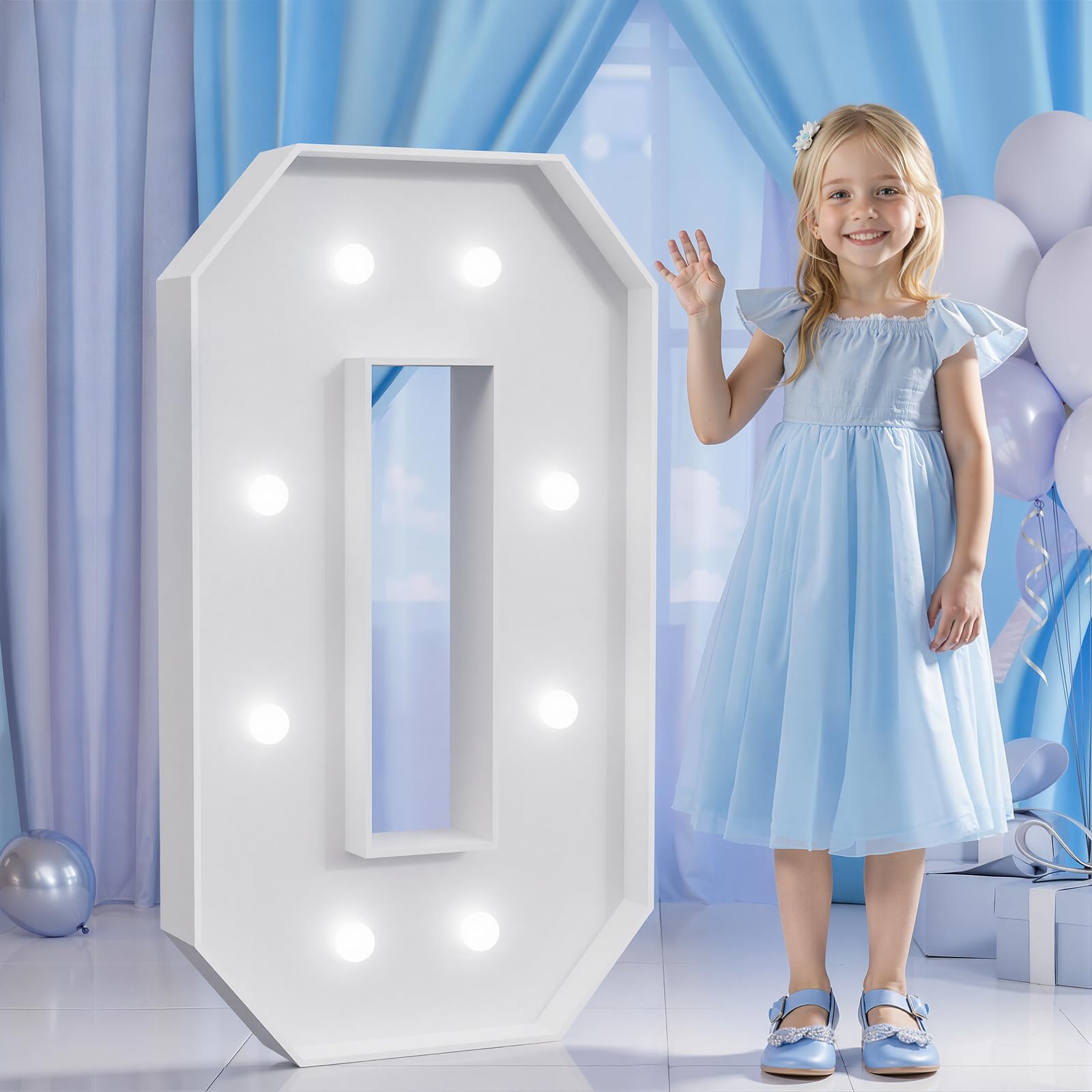 Photo 1 of Tongjoy Light Up Marquee Letter O, 3ft