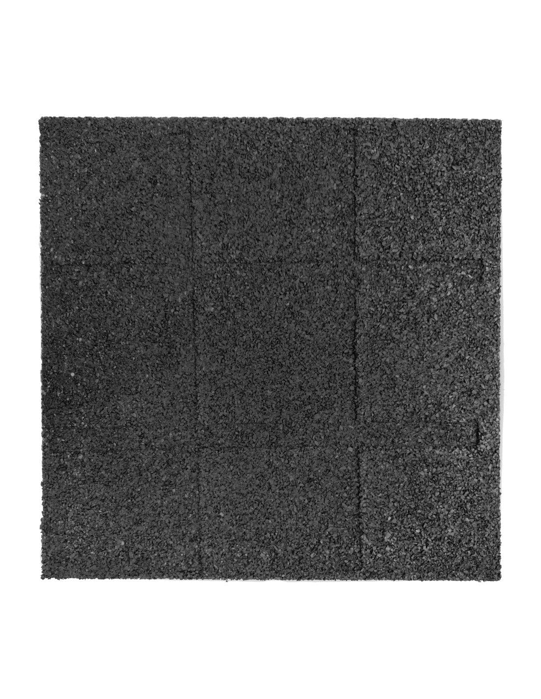 JARDIN202 - Loseta de Caucho Maciza 40mm | 50x50cm | Especial para Gimnasios | Suelos Infantiles | Fitness | 8 losetas: 2 m2 (Negra)