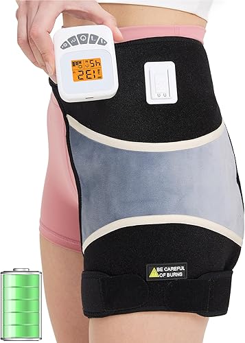 Vista 15 de CAMECO Almohadilla térmica de cuello inalámbrica 2 en 1 y masajeador para aliviar el dolor, 104℉-140℉ 5000mAh, funciona con batería, envoltura