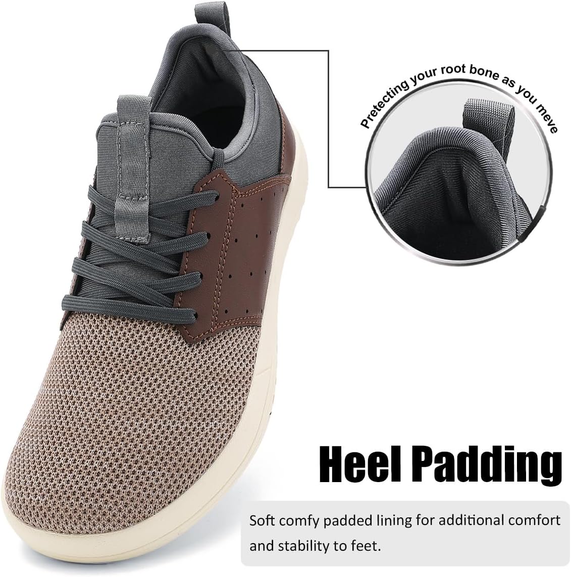 CFVKPT Men's Wide Toe Box Shoes Arch Support Barefoot Dress Sneakers Fashion Comfortable Breathable Casual Shoes - Image 6