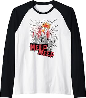Disney The Muppets Beaker Meep Meep Raglan Baseball Tee