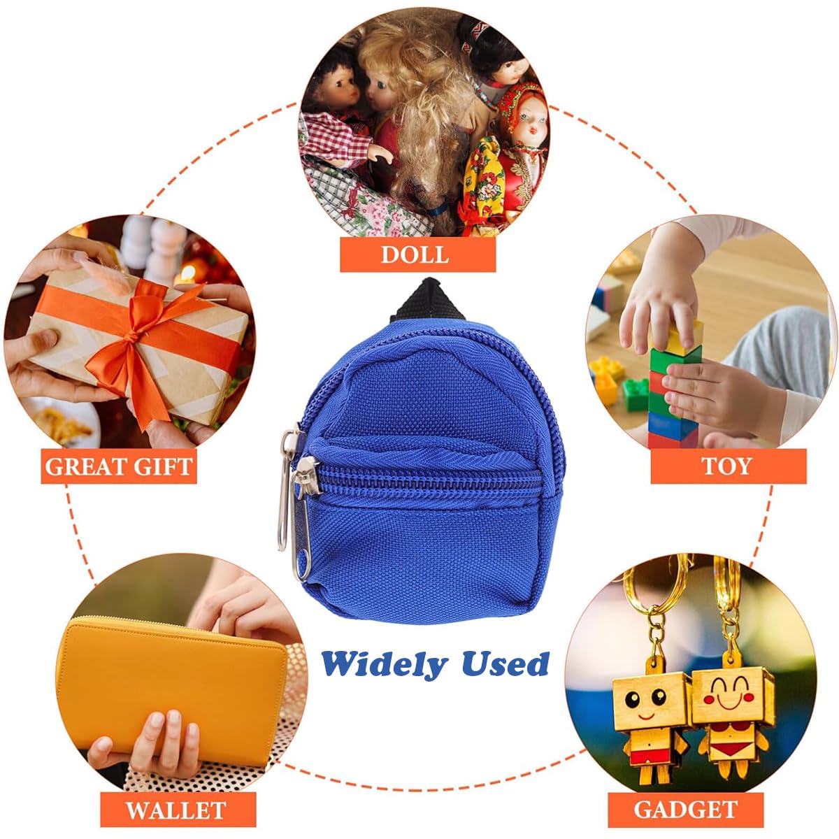 Ipetboom Mini Mochila Escolar Adorable Con ÚTiles Escolares Para MuñEcas, Accesorios De