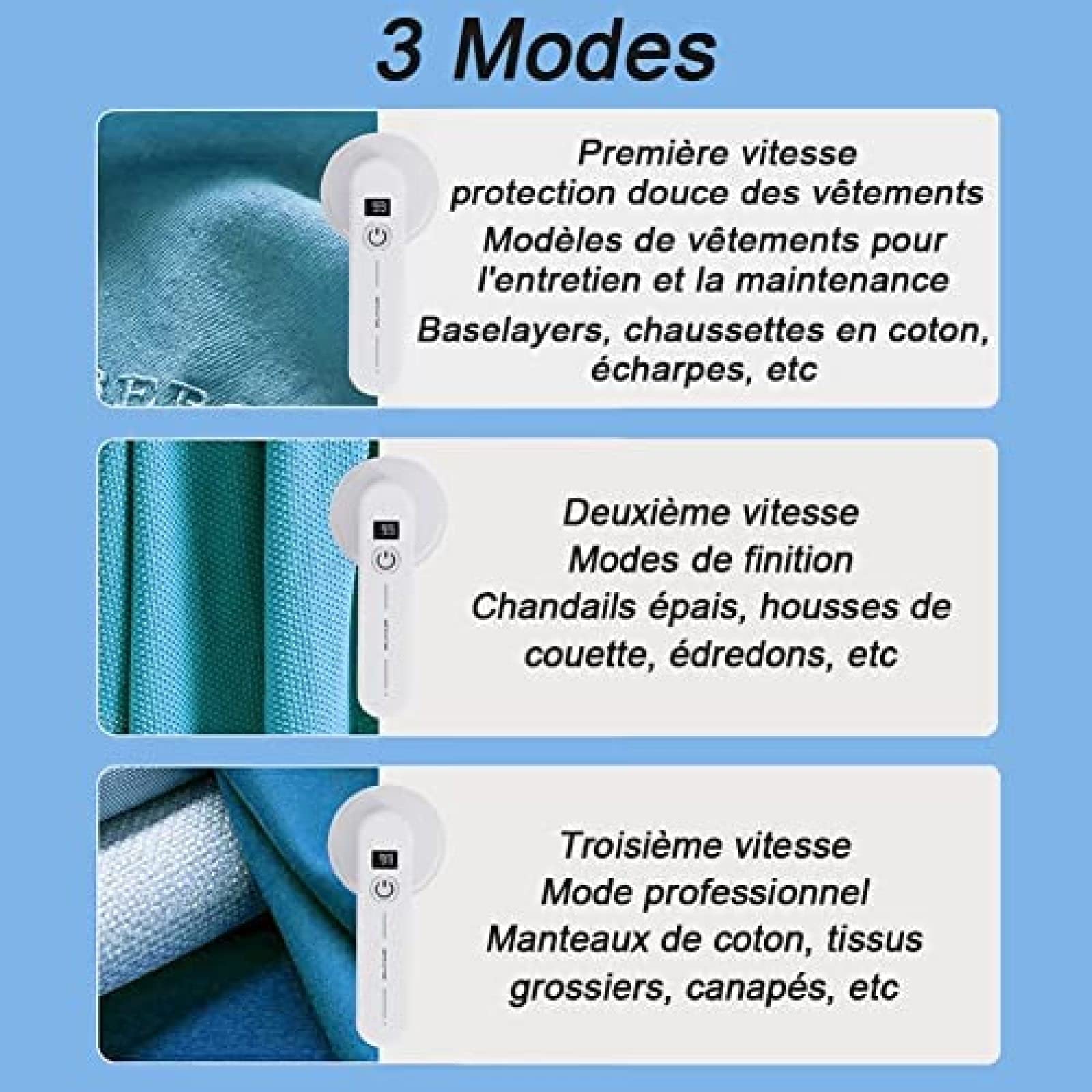 Quitapelusas portátil, afeitadora eléctrica de Felpa con 6 Cuchillas, Recargable por USB para Ropa, Muebles y Ropa de Cama