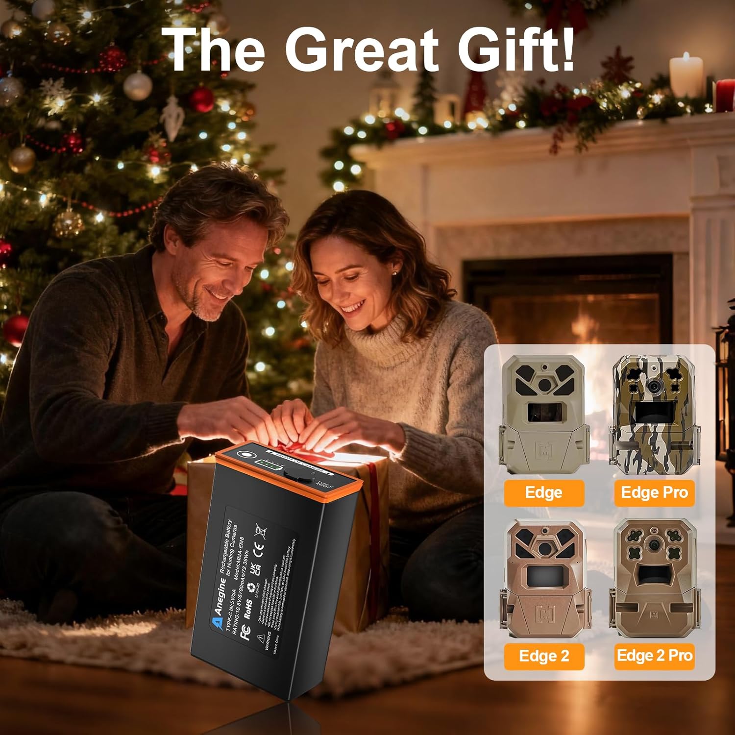 Power Mag Plus Rechargeable Battery Pack 6700mAh Compatible with Moultrie Edge, Edge PRO, Edge 2, Edge 2 PRO Trail & Hunting Cameras (2 Pack)