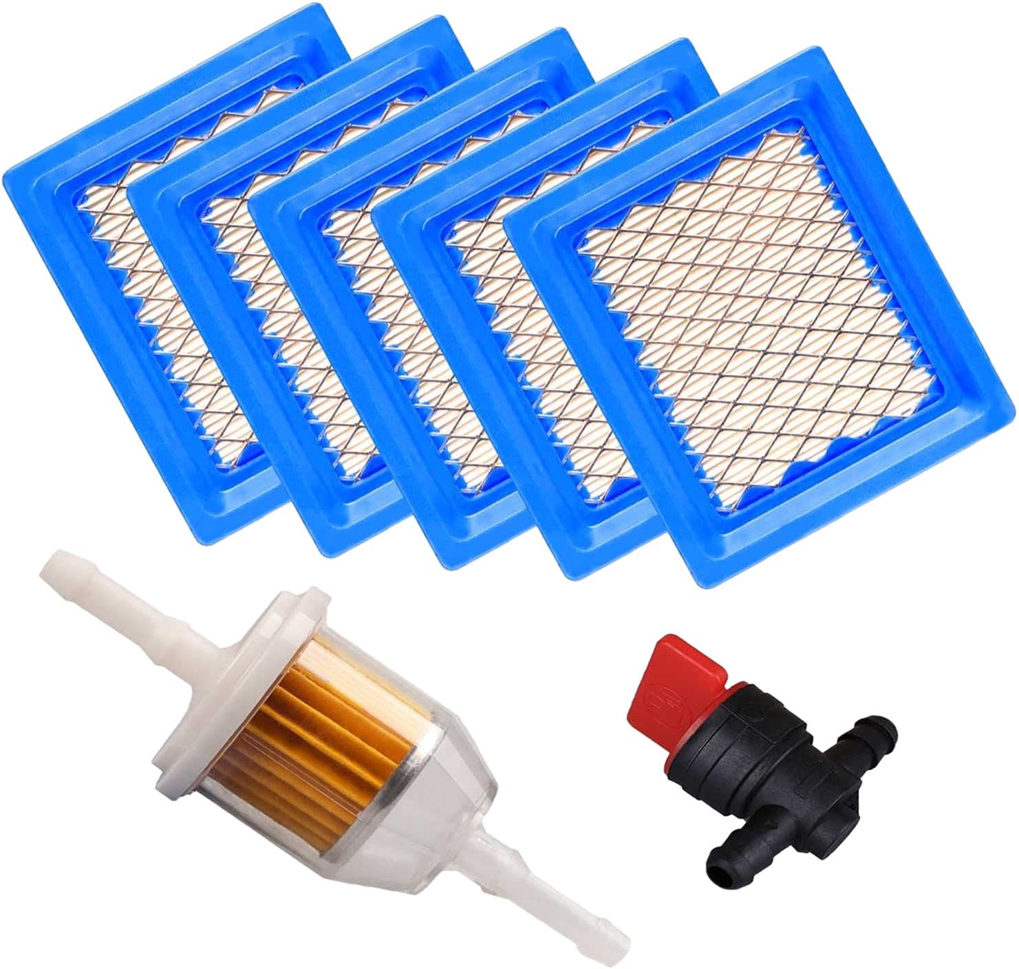 5 Pack 14-083-22-S Air Filter for Kohler XT650 XT675 Engine, compatible with Lawnboy and for Toro Lawn Mowers, 1408322s 14-083-22-S1.