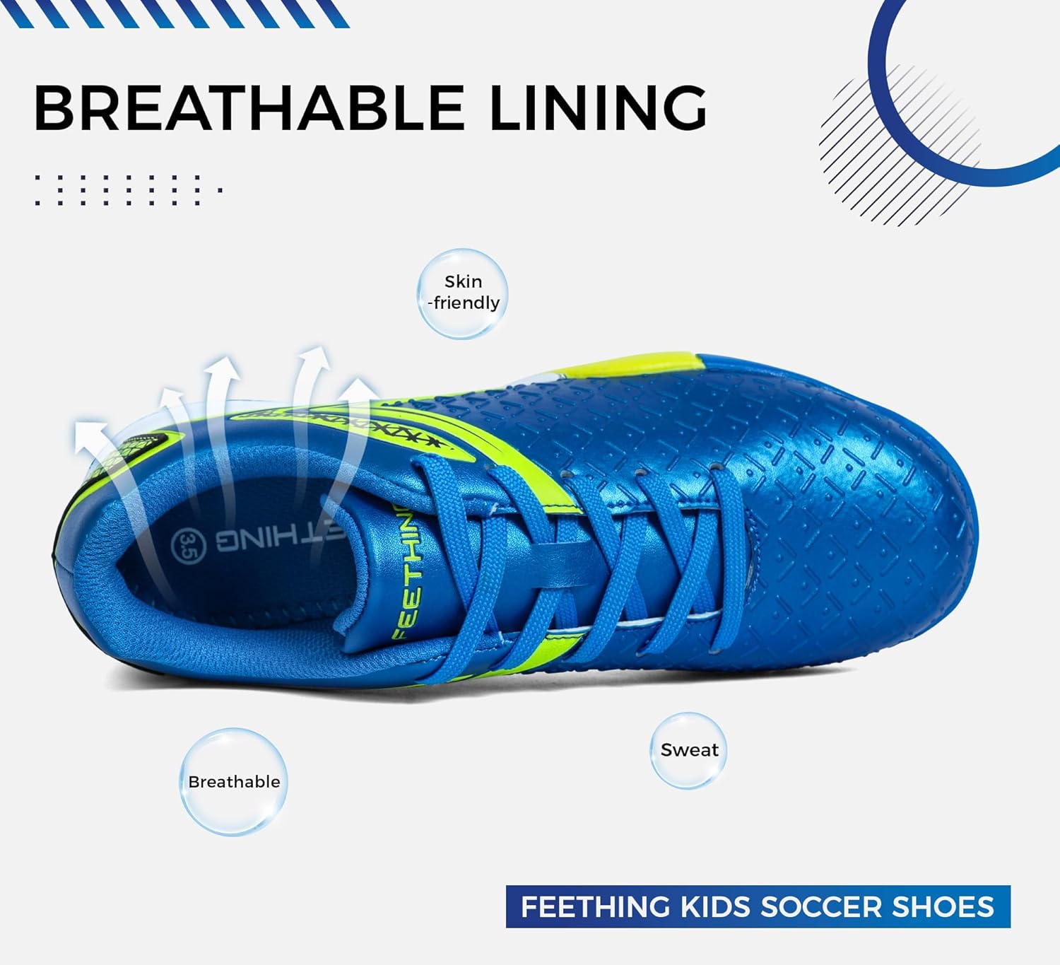 Girls Boys Indoor Soccer Shoes Kids Turf Training Football Cleats Youth TF Durable Futsal Soccer Sneaker Littel/Big Kid