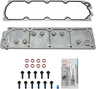 KAX LS Gen 4 Valley Cover Kit Non AFM DOD Valley Pan Fit for Chevy Silverado Express, GMC Sierra Savana Yukon, Cadillac Escalade, Hummer H2, LS2 LS3 LS7, 4.8L 5.3L 6.0L 6.2L, OE# 12598832, 12610141