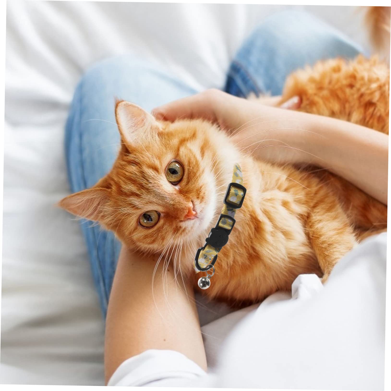 Mipcase 10stücke Katzenhalsband Mit Glocke Niedliches Druckdesign Verstellbar Und Ausbruchsicher Für Kleine Hunde Und Katzen Atmungsaktiv Gemütlich Und Leicht Für Verschiedene Anlässe