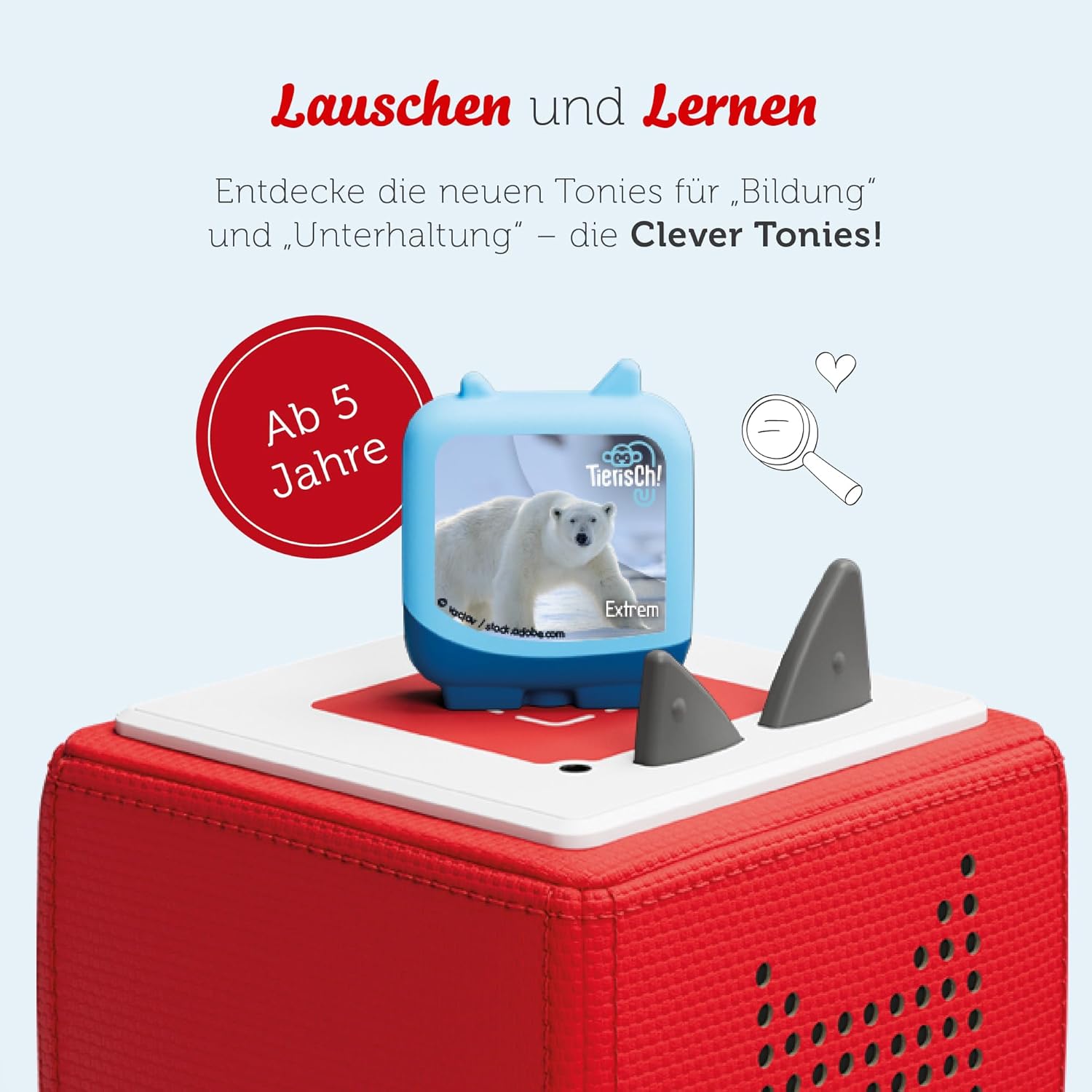 tonies Clever Set of 4 Animal! Extreme, Knowledge Radio Play for Children from 5 Years, Playing Time Approx. 120 Minutes