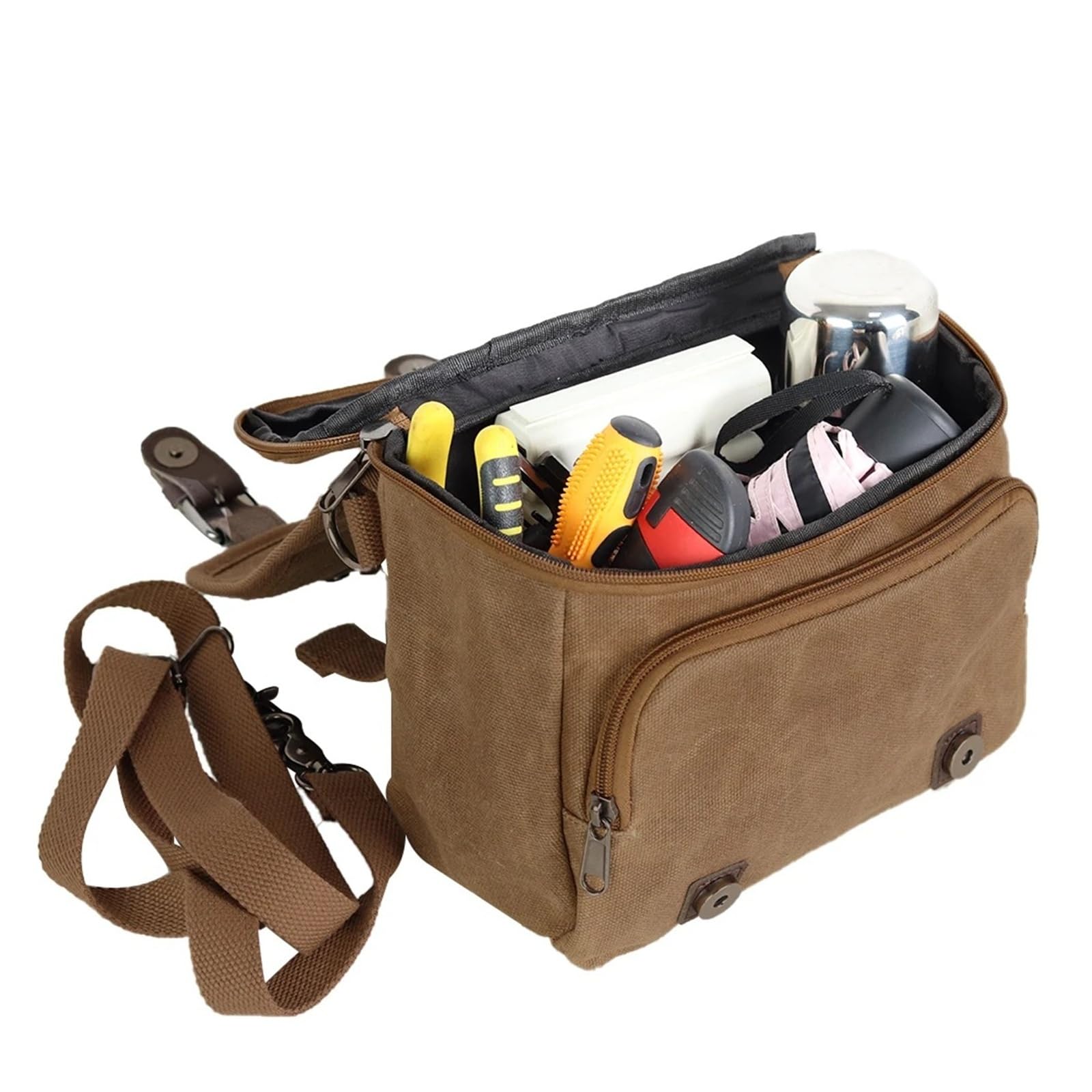 Sac De Réservoir Sacoche De Selle, Intérieur, Bagage De Voyage pour À Dos Knight Riding Sac Selle(1pc Khaki)