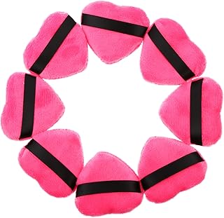 FOMIYES 8 Peças De Fita De Coração Puff Para O Corpo Puffs De Maquiagem Em Pó Fofo Puff Para Pó Solto Para Rosto Puff Para Pó Cosmético Puff Para Cosméticos Base Puff Para Maquiagem