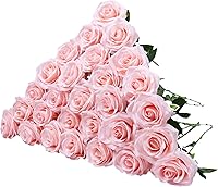 Vista 15 de LVEFIT 12 rosas artificiales de seda de color naranja quemado, ramo de rosas de seda de tallo largo para bodas, despedidas de soltera, fiestas