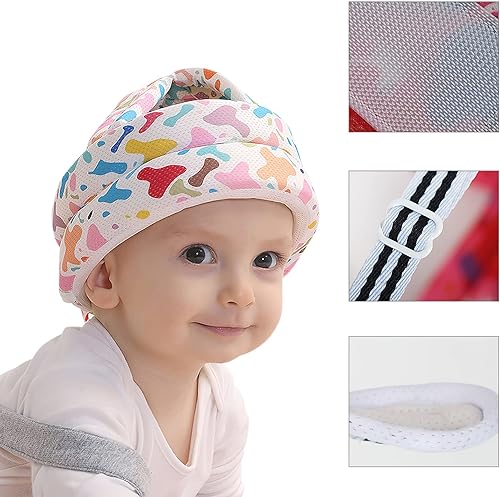 Miniatura 2 de PENINSULA LOVE Casco para caminar para niños pequeños, anticolisión, protector de cabeza ajustable, cojín de cabeza para gatear y caminar