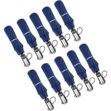 TradMall 10 Pack Bulk Travel Umbrellas Windproof Auto Open & Close