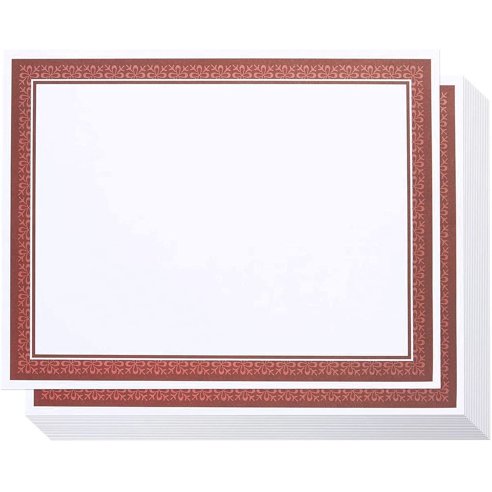 Buy 50 Pack Certificate Papers Award Certificates Paper, Blank