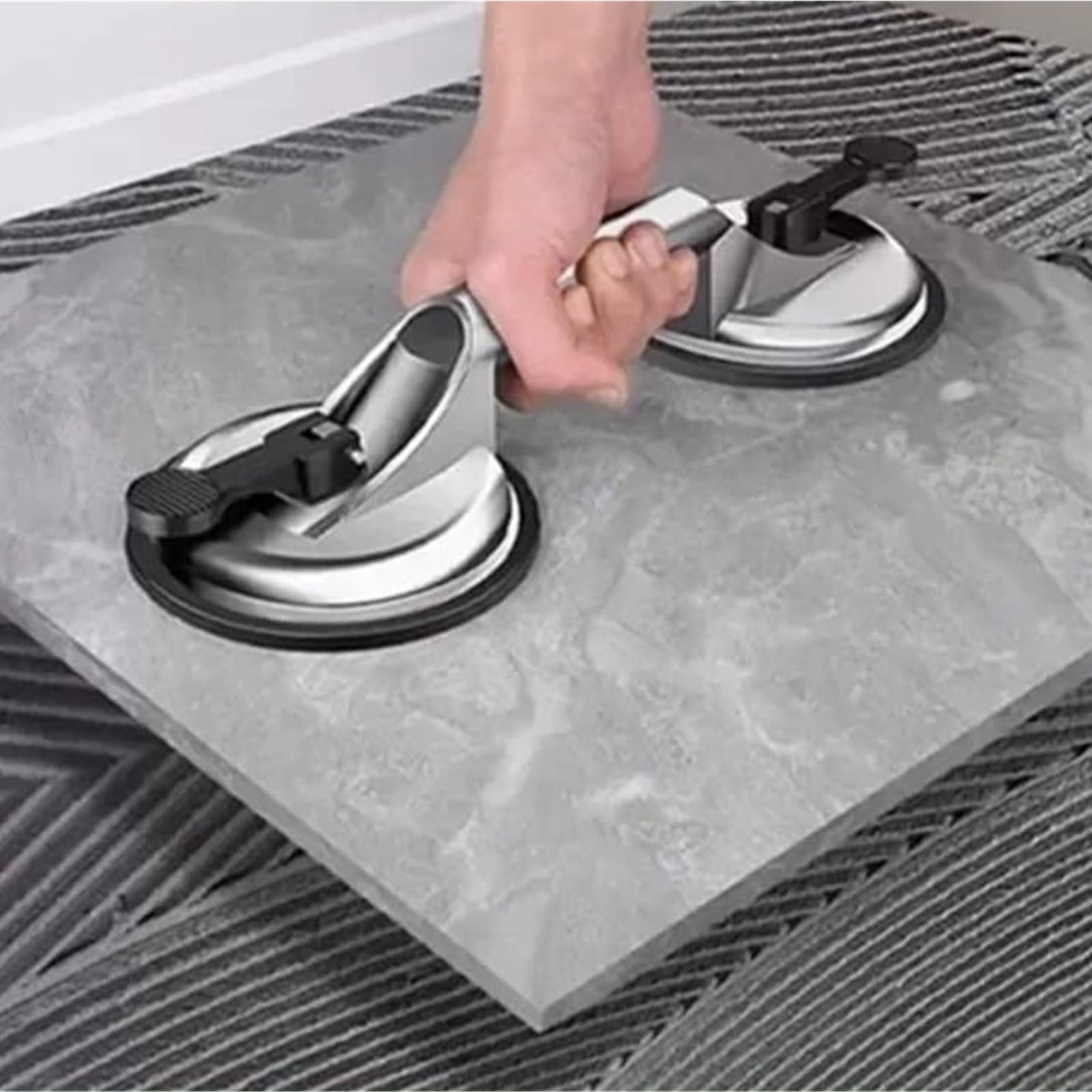 Przyssawka próżniowa, Przyssawki, Przyssawka Pojedyncza I Podwójna, Podłoga Ze Stopu Aluminium(Single claw)