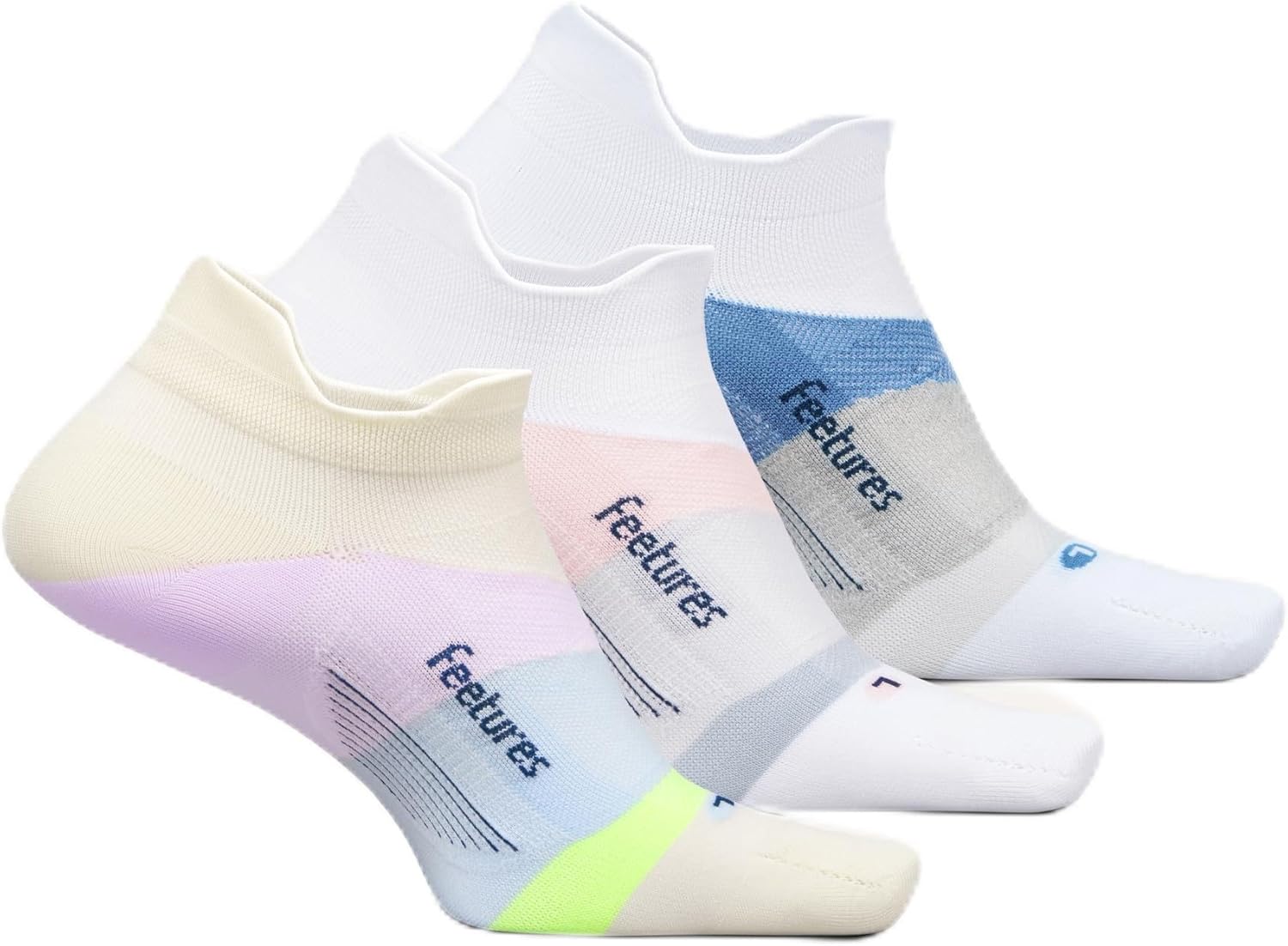 Feetures Elite Ultra Light No Show Tab Ankle Socks - Sport Sock with Targeted Compression