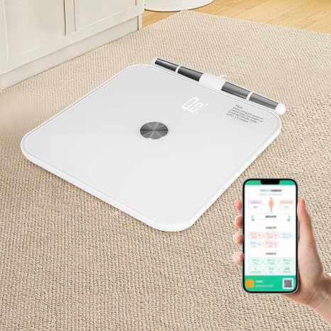 Intelligent Electronic Weight Scale,8 Eletrode Fat Scale Memory Function,Record & Track,Thorough Consideration,Large Weighing Disc,Anti-slip Mats,LED Display,FOR Gymnastics,Schools