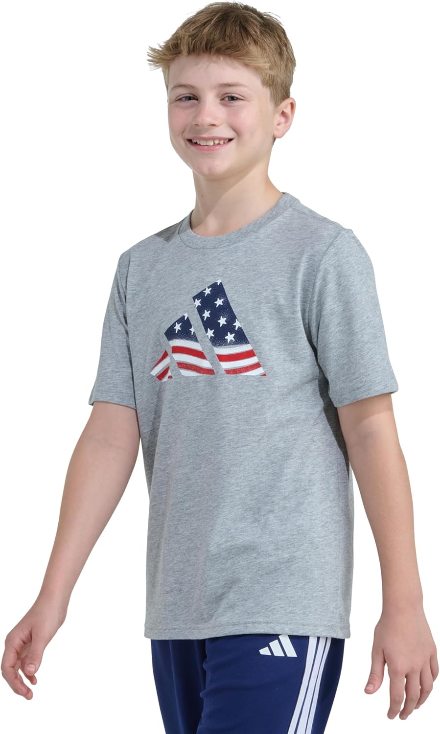 adidas baby-boys Short Sleeve Patriotic USA Flag Logo Tee - Image 4