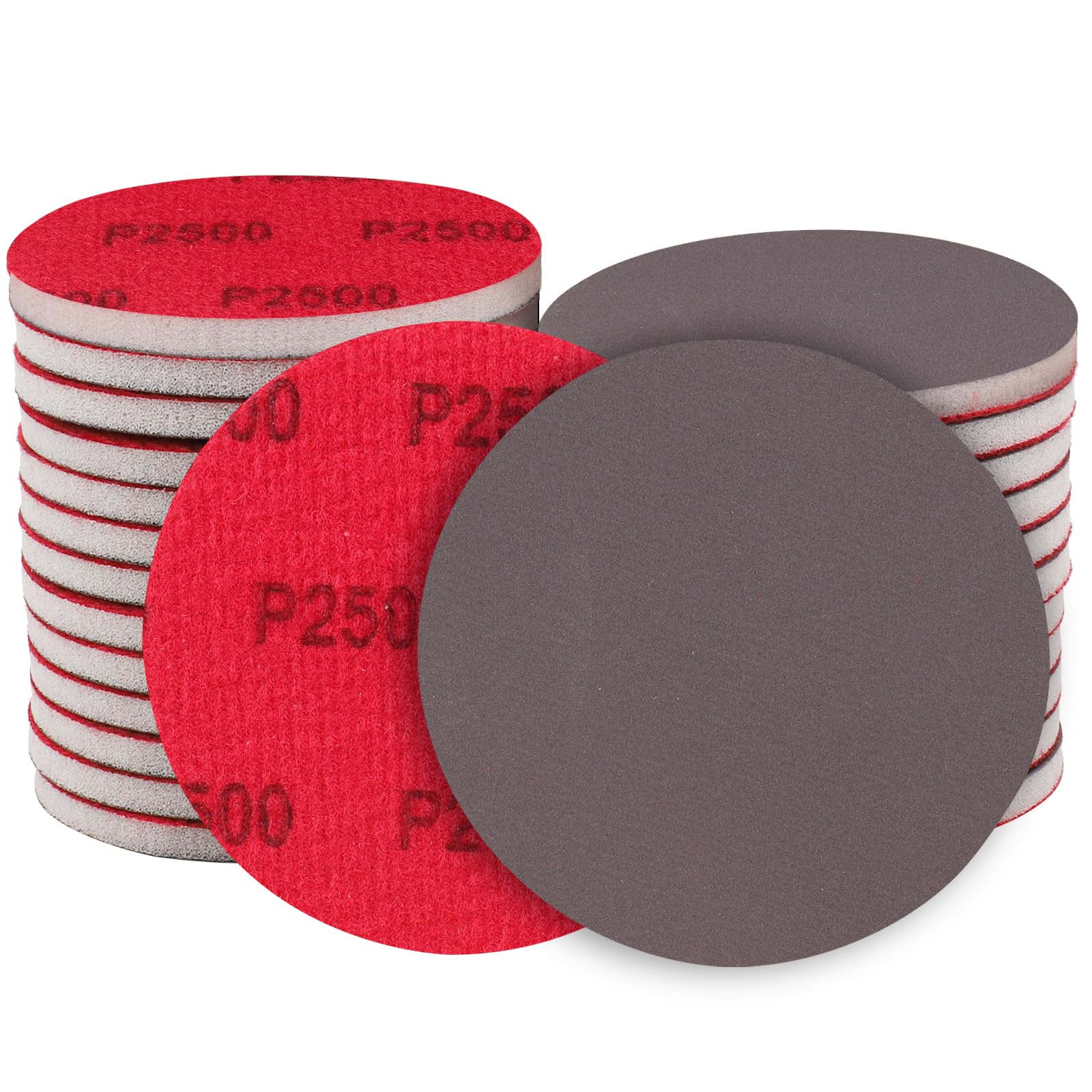 Shineboc 18 Pcs Sanding Sponge Set,125mm 2500 Grit Flexible Foam Filled Sanding Pad,Wet And Dry Blocks Sandpapers Sheets for Wood & Metal,Railings,Furniture Polishing