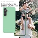 YATWIN Silicone Back Case for Samsung Galaxy S25 Plus, Soft-Touch Phone Back Cover for Samsung Galaxy S25 Plus - Light Cyan gallery image