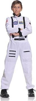 Underwraps Childrens Astronaut Costume - White, Large 10-12