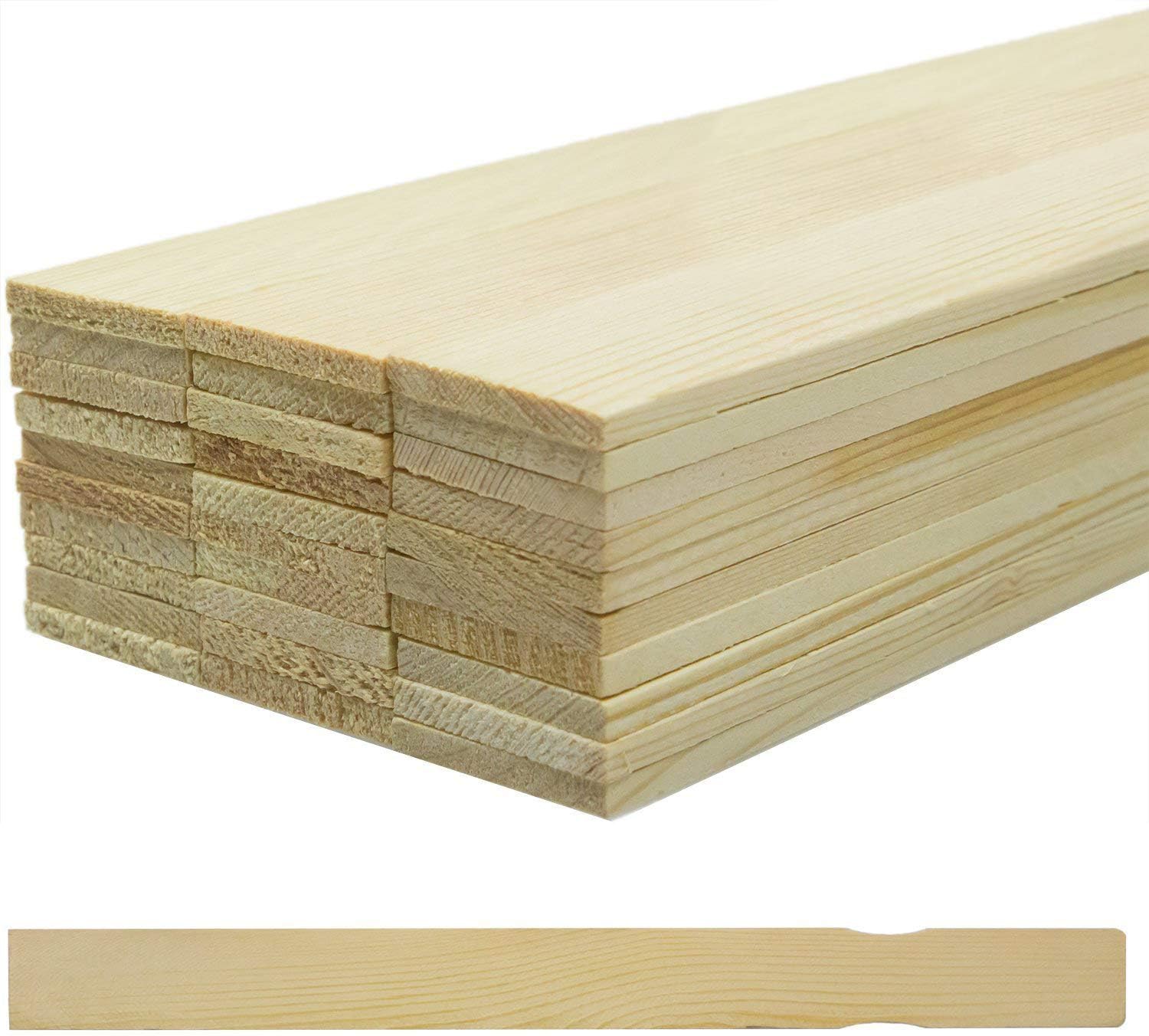 Pro Project Supplys Pro-Grade 12" Paint Stir Sticks 30 Pack. Splinter-Free, Sanded Wood Mixer is Great for Mixing Gallon Pails of Glue, Epoxy & Body Filler. Bulk Painting Stirrer, Accessory & Tool