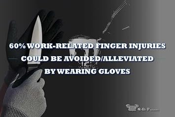 G & F Products 1678M Yellow Medium Cut Resistant Kevlar Knit Work Gloves