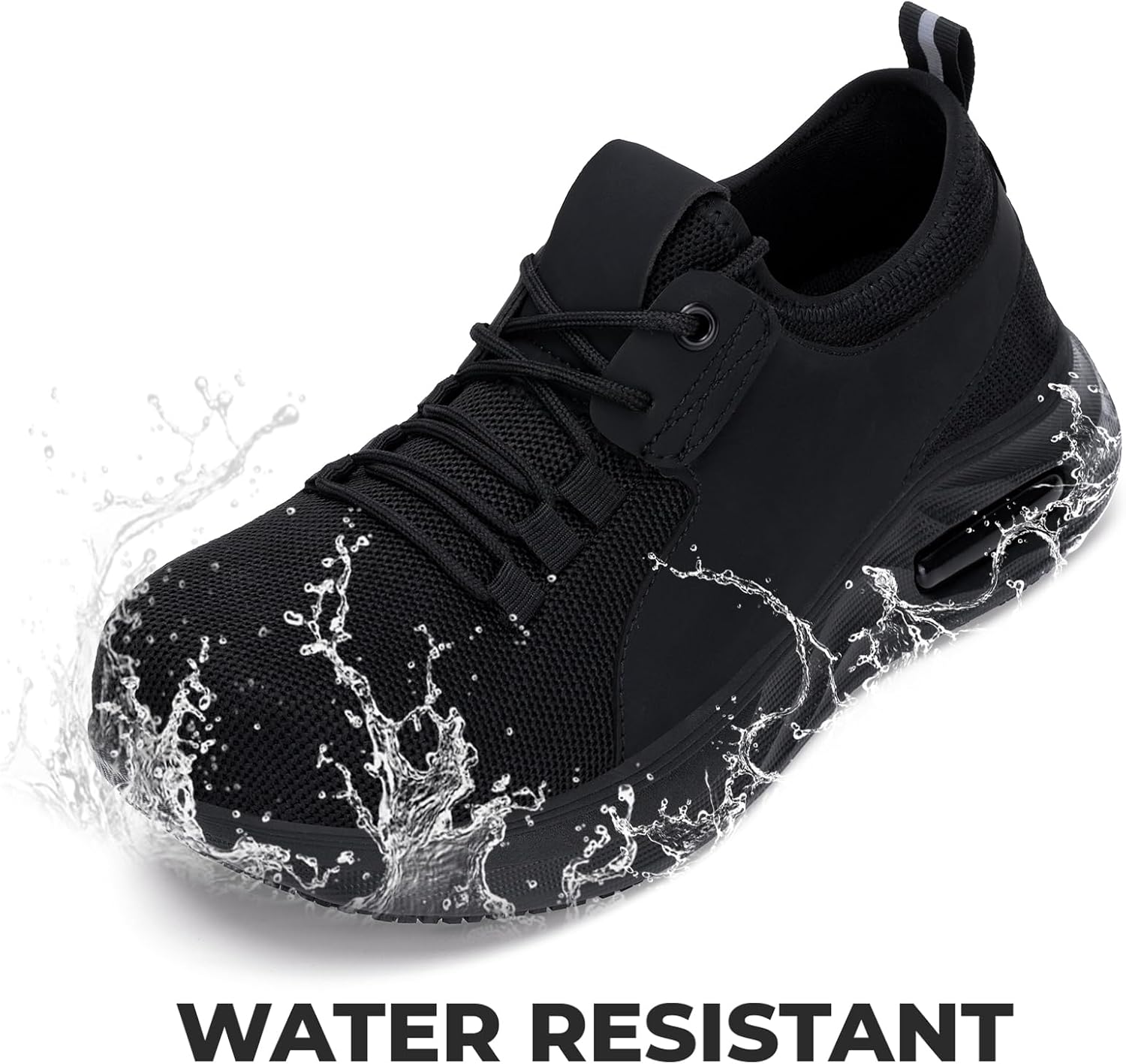 ulogu Steel Toe Shoes for Women Men Wide Toe Box Work Shoes Waterproof