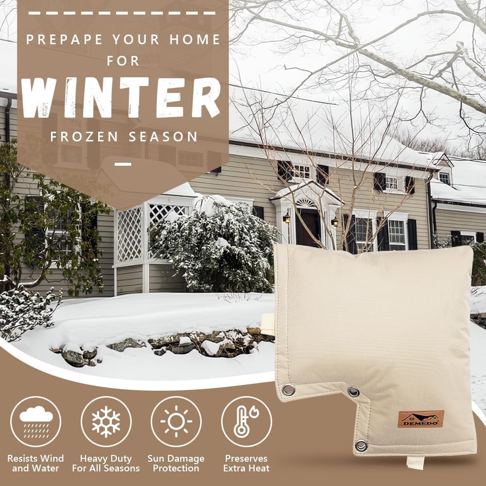 Backflow Preventer Insulation Cover Bundle with Pipe Insulation Tape