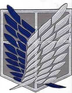 Attack on Titan Manga Series Military Police Logo 6 1 4      x 8      Iron on Ja - Compare price