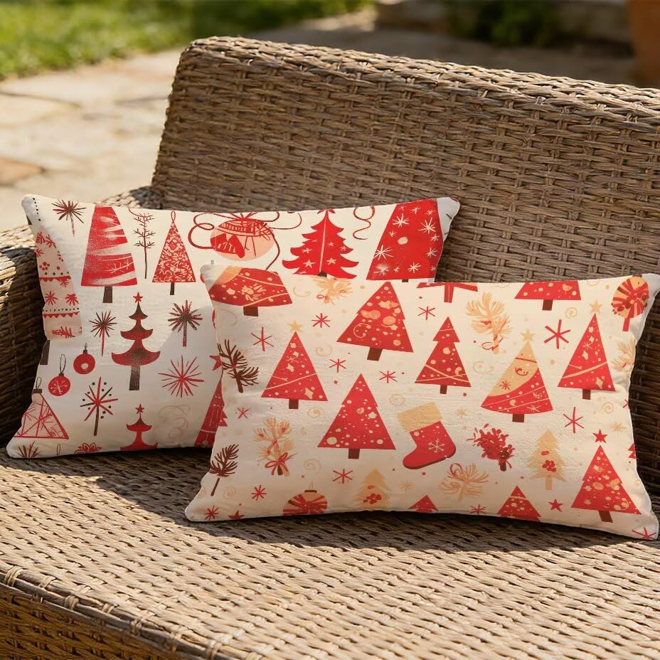 Coussin extérieur imperméable 40x80 rouge pour protéger votre mobilier