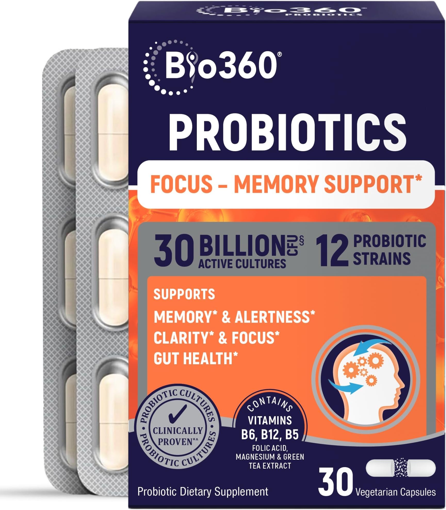 - Bio360 Cognitive Support, 30 Vegan Supplements (30 Count (Pack of 1))