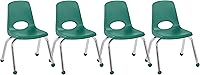 Vista 1 de Factory Direct Partners Sillas apilables FDP, 12 pulgadas, color verde