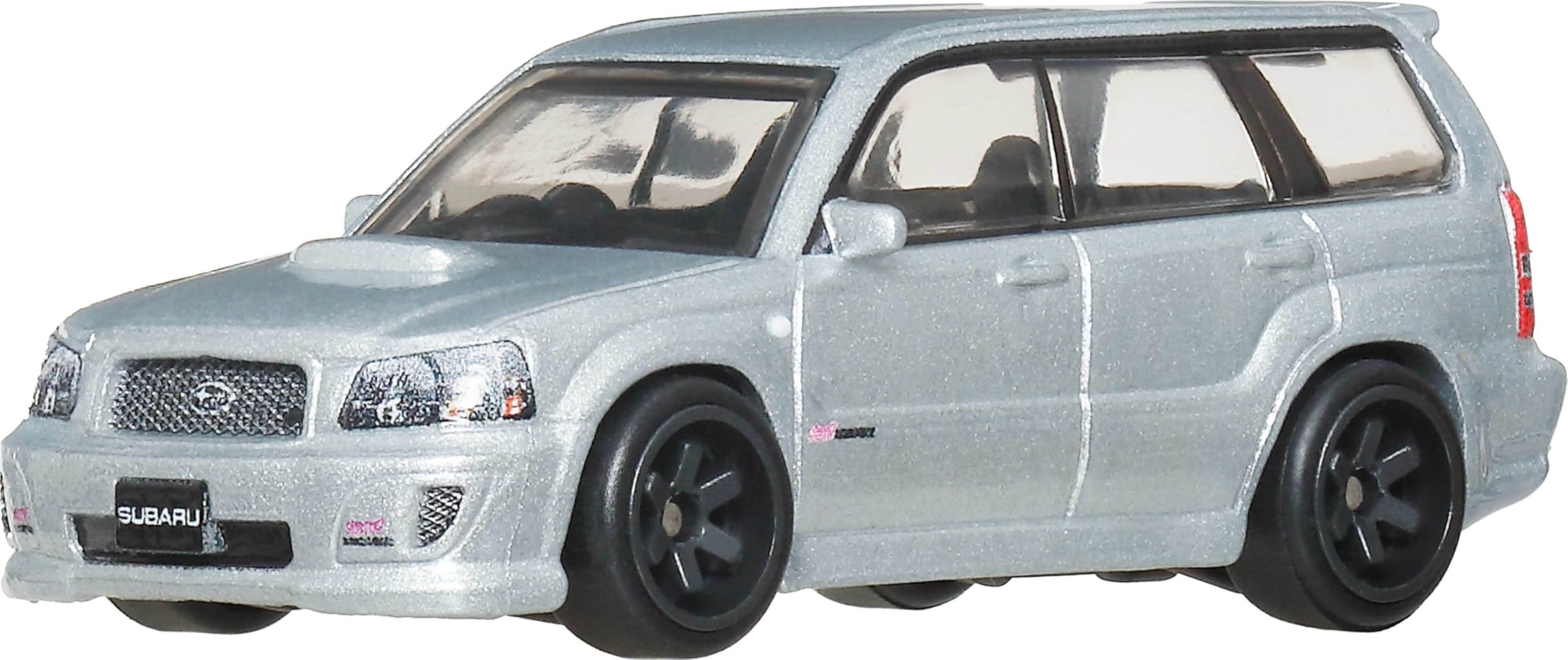 Hot WheelsPremium Car Culture Collectible Toy Car, 1:64 Scale Die-Cast Subaru Forester STI, Ronin Run 2 Vehicle with Real Riders Tires