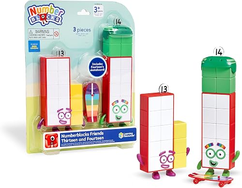 Learning Resources Numberblocks – Jouets éducatifs Thirteen & Fourteen – Figurin